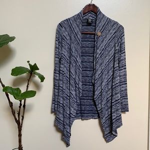 Bobeau blue wrap cardigan